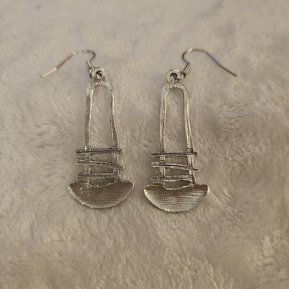 Silver earrings - Picture 3 of 4